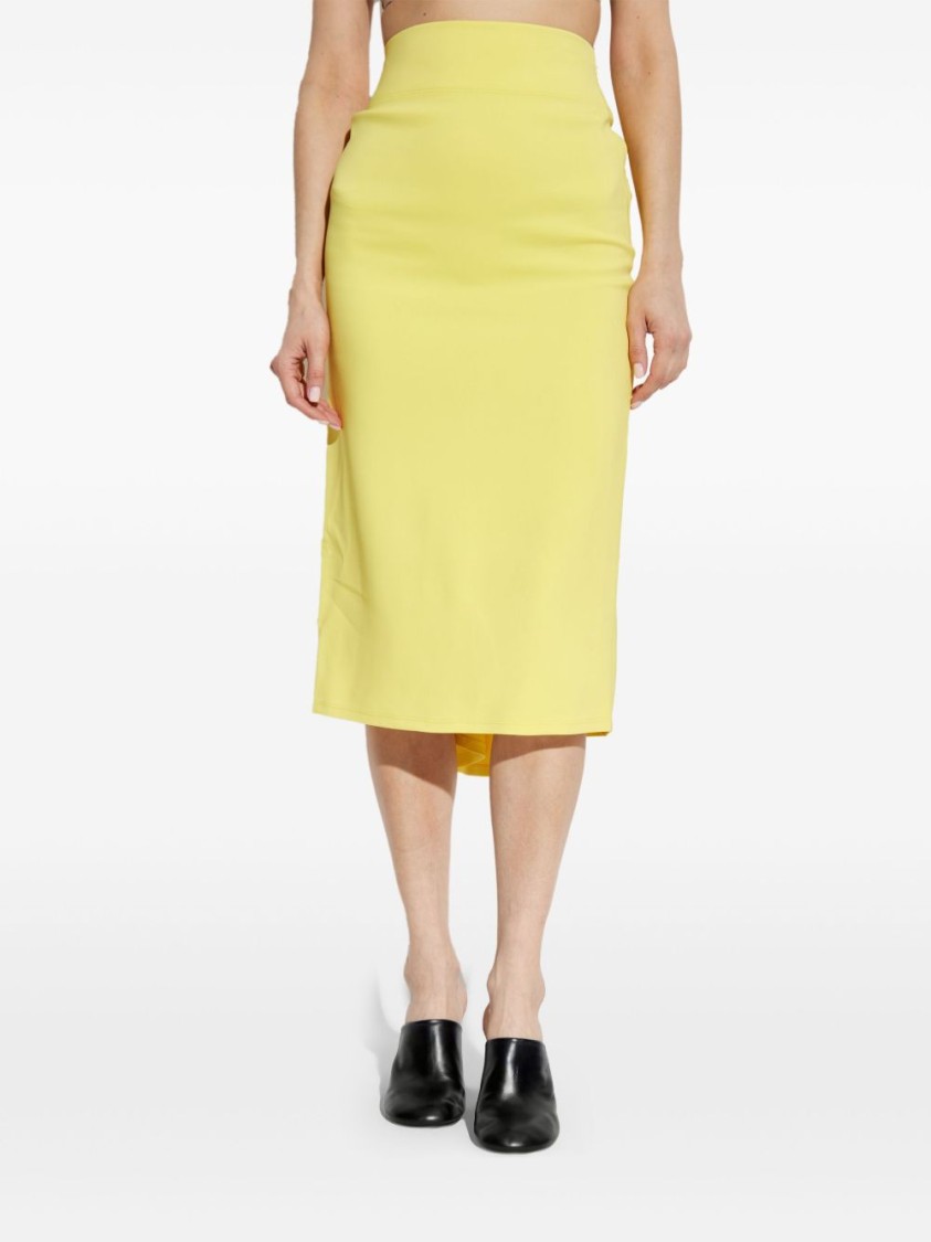 Shop Jacquemus High-waisted La Jupe Sablier Skirt