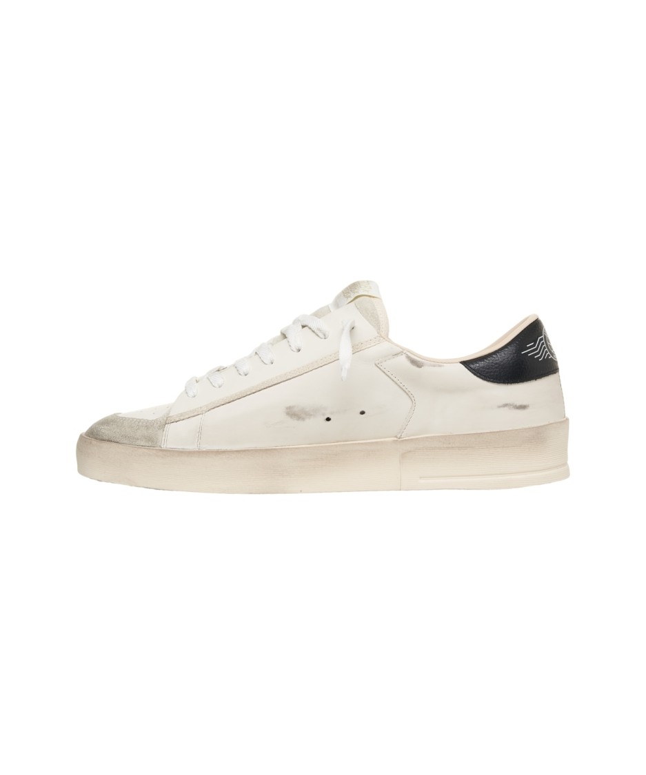 Golden Goose Stardan Leather Sneakers In White