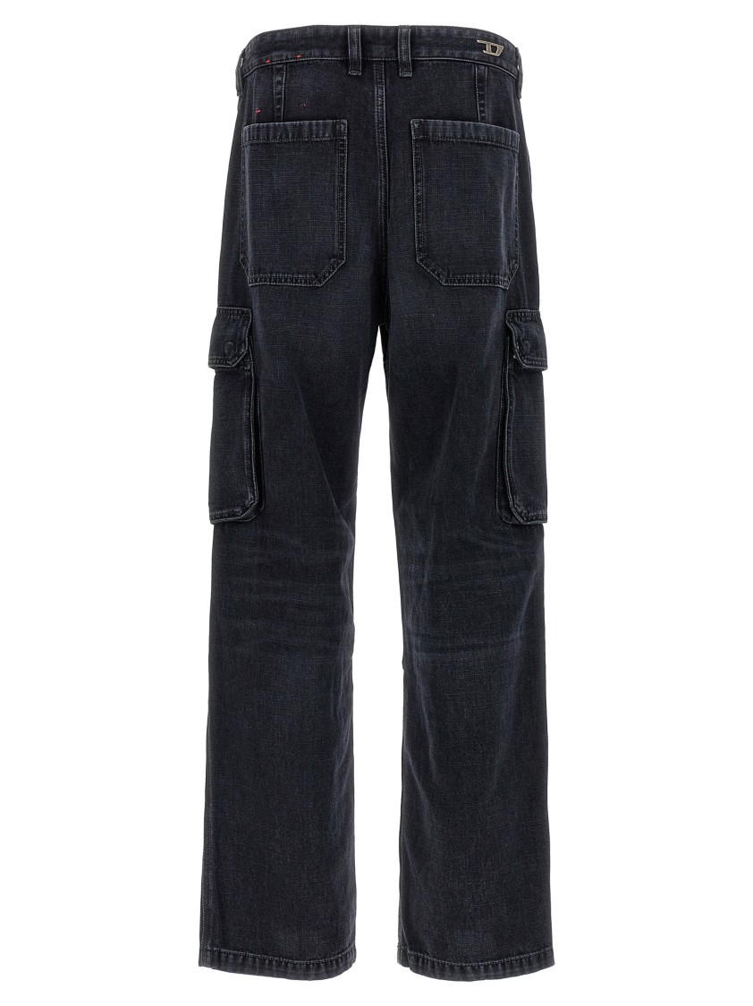Diesel 'd-uty-cargo' Jeans In Black