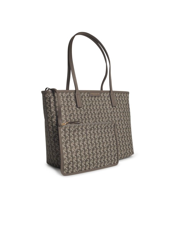 Tory Burch Ever-Ready' Small Grey Fabric Shopping Bag Tote