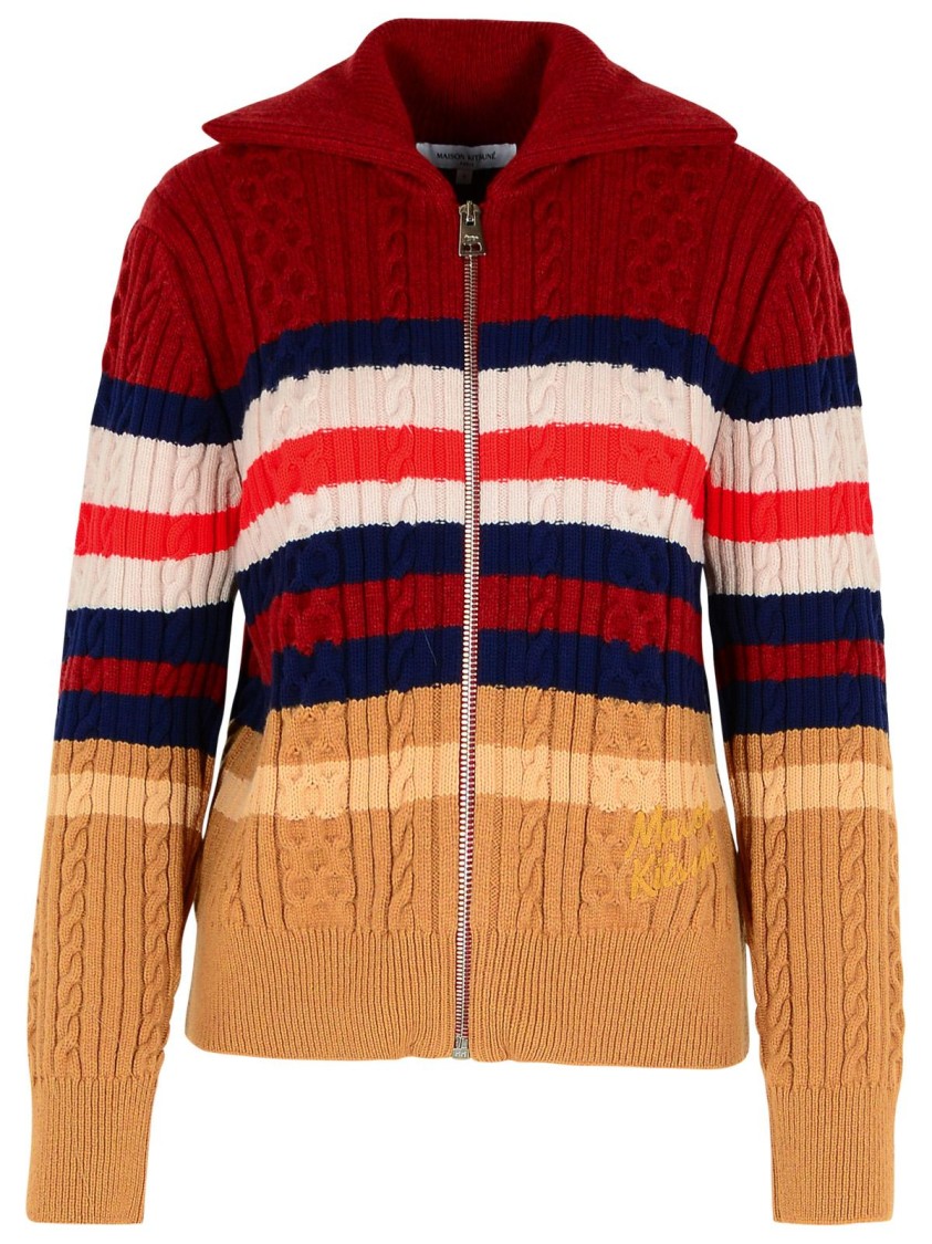 MAISON KITSUNÉ MAISON KITSUNÉ MULTI WOOL BLEND SWEATER