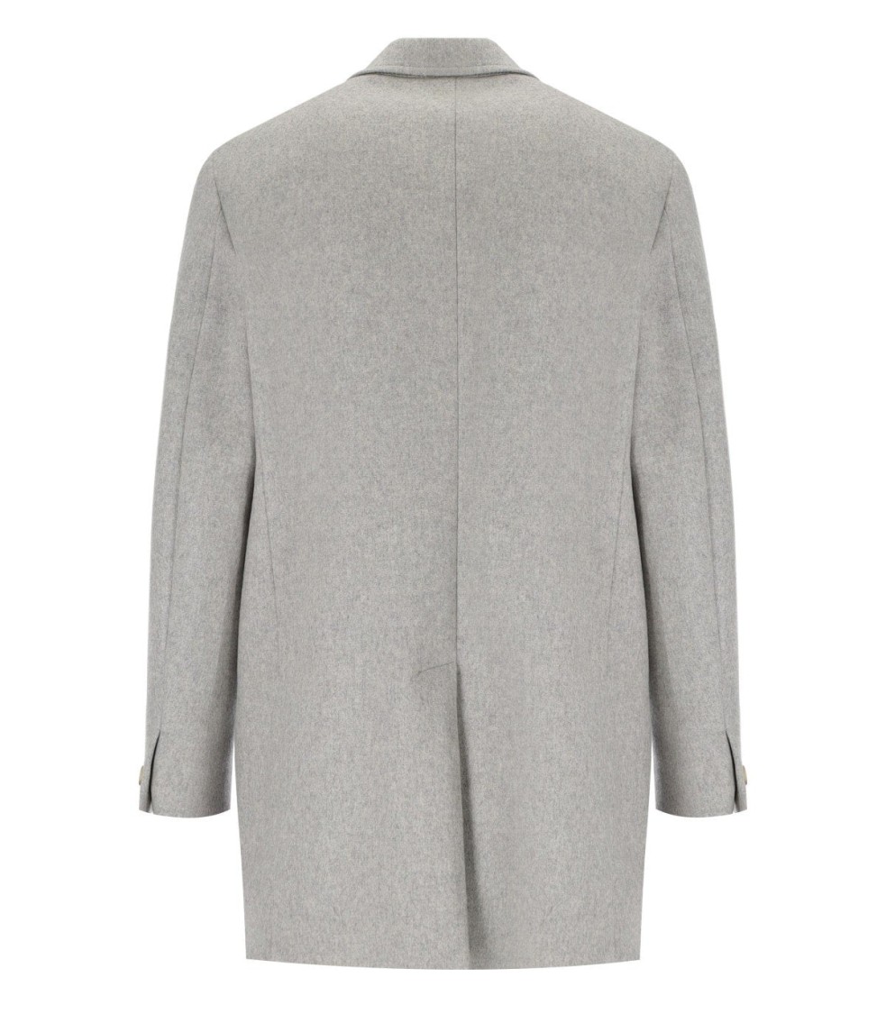 Manuel Ritz Grey Single-breasted Coat In Gray