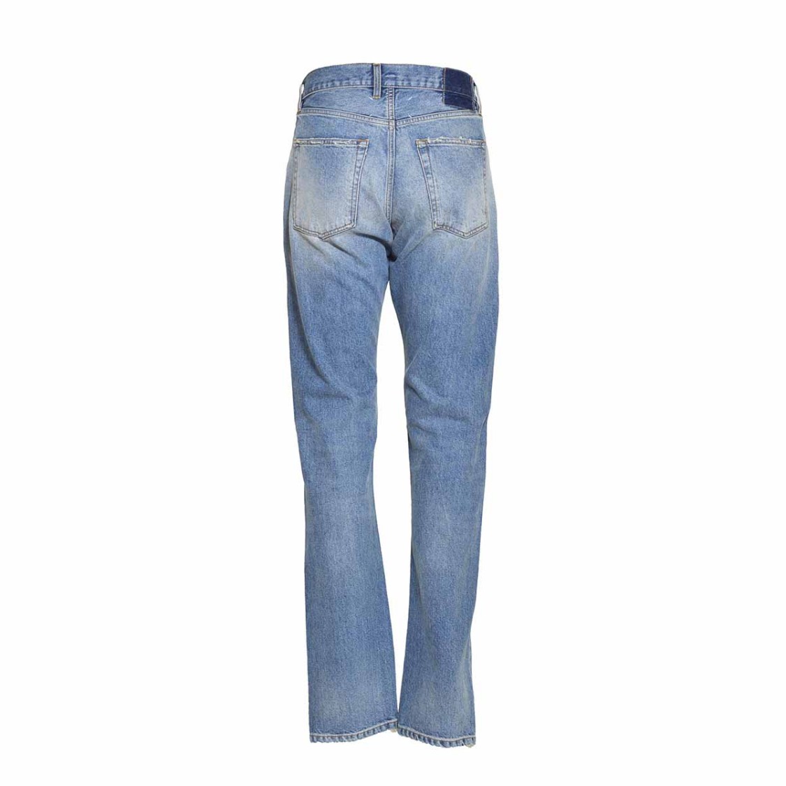 Maison Margiela Full Length 5 Pocket Straight Denim Jeans In Blue