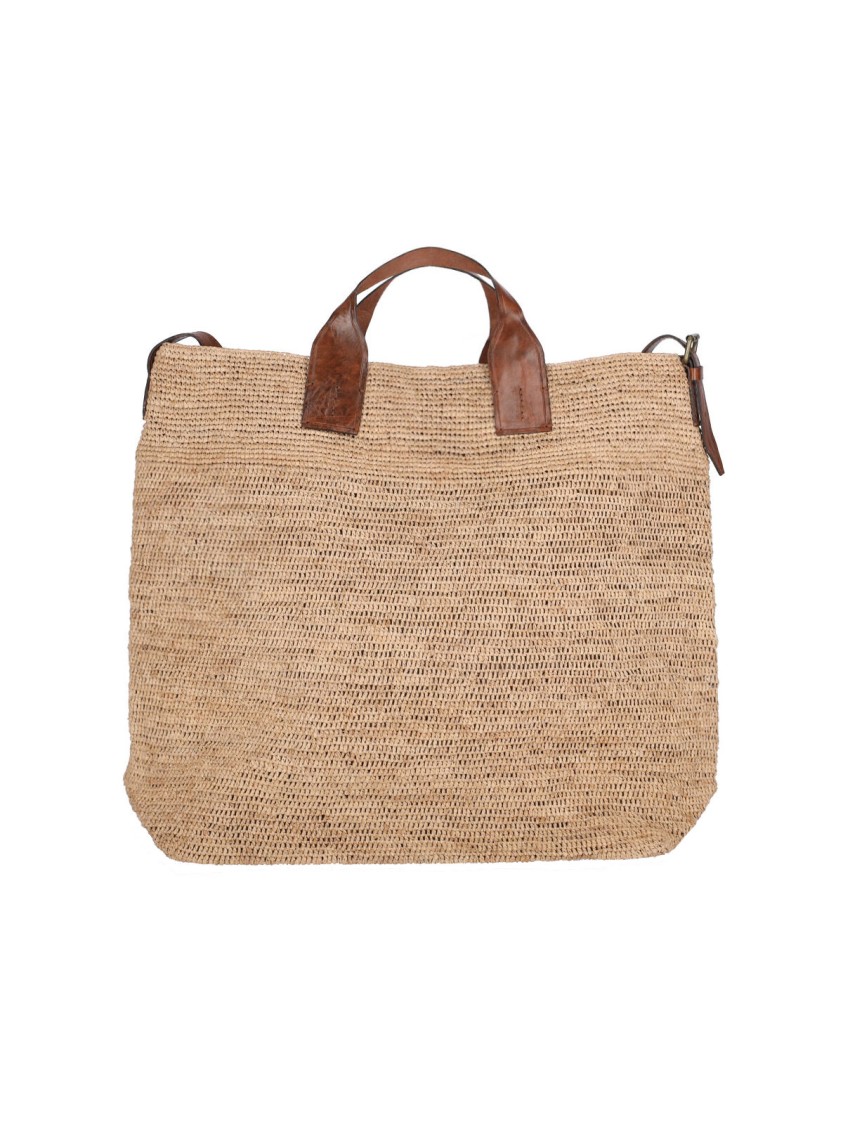 Shop Ibeliv "flamingo" Tote Bag - Brown