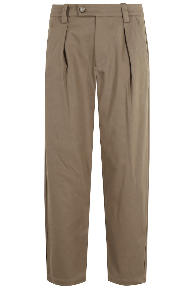 Apc A.p.c. Relaxed Fit Pants With Renato Pattern In Brown