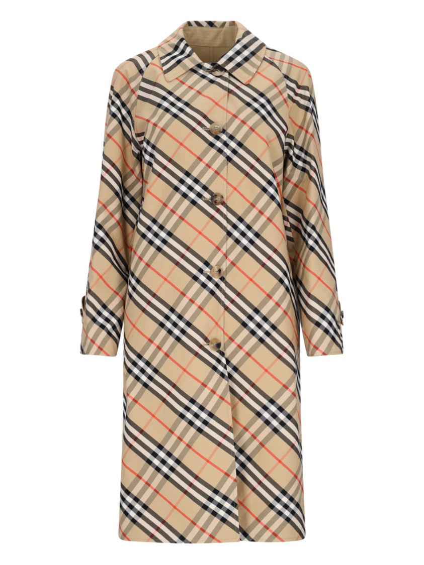 Burberry Reversible Midi Coat In Multi