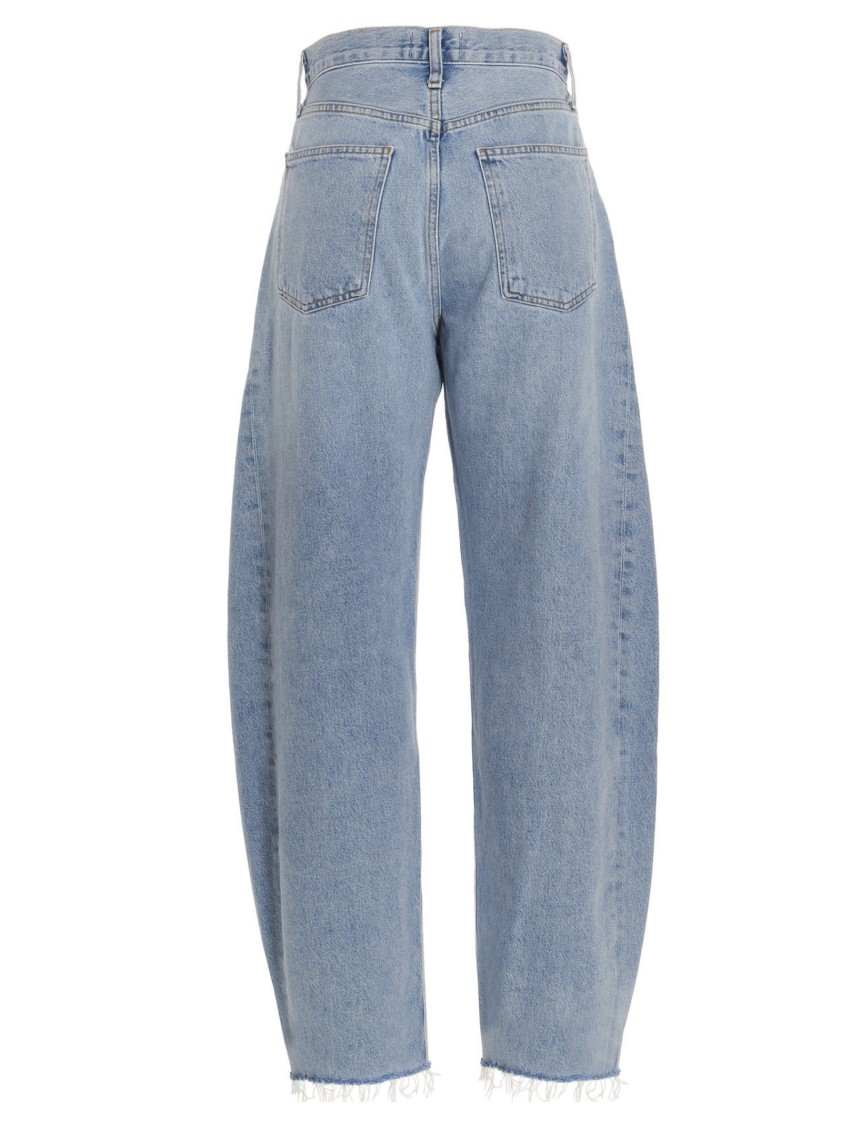 Agolde 'lune Pieced' Jeans In Blue