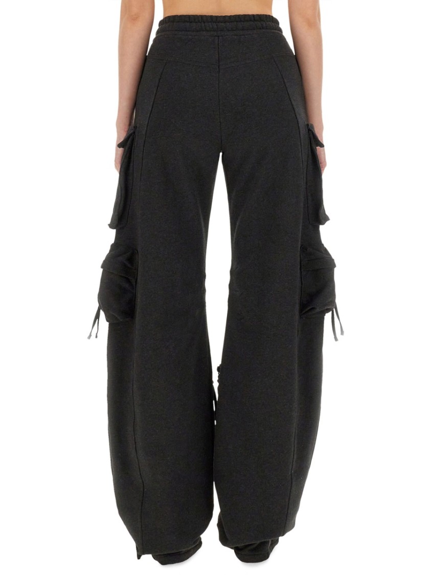 Shop Attico The Cargo Pants In Black