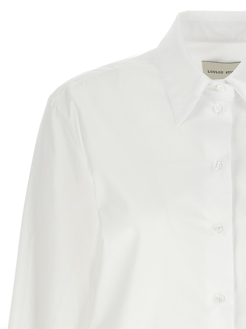 Loulou Studio Alim Shirt And Blouse White In White