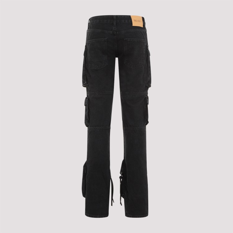 デニム・ジーパン THE ATTICO 'Essie' jeans Black  241WCP113D066 Essie flared cargo jeans THE ATTICO Woman Tg. 25 JEANS