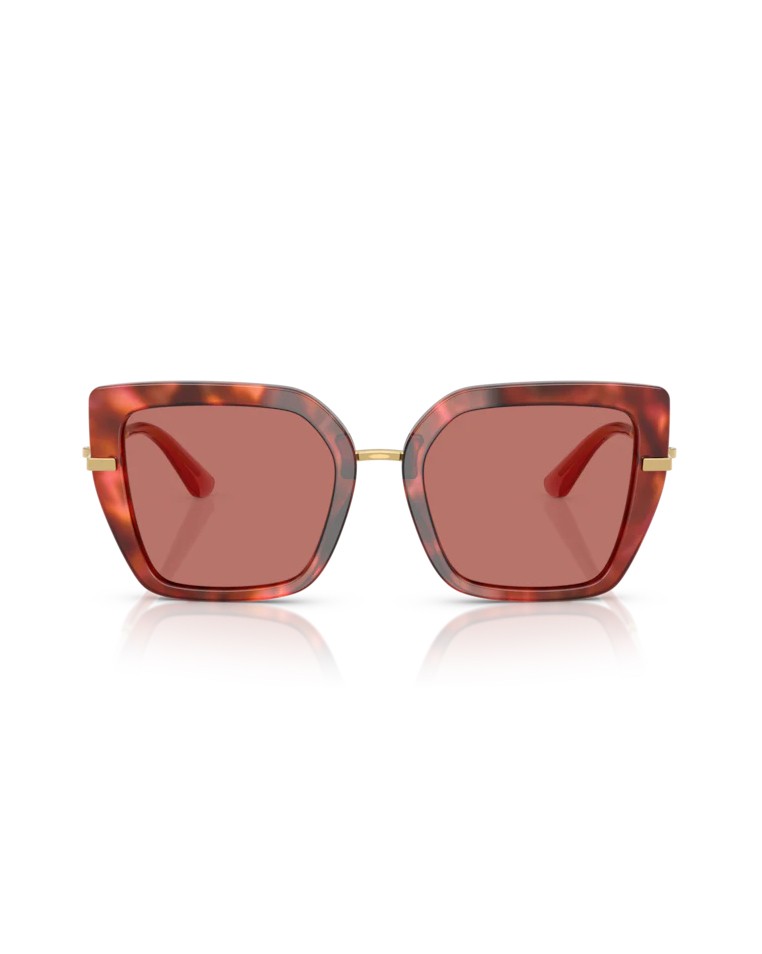 Dolce & Gabbana Havana Brown Metal Frame Sunglasses In Brown