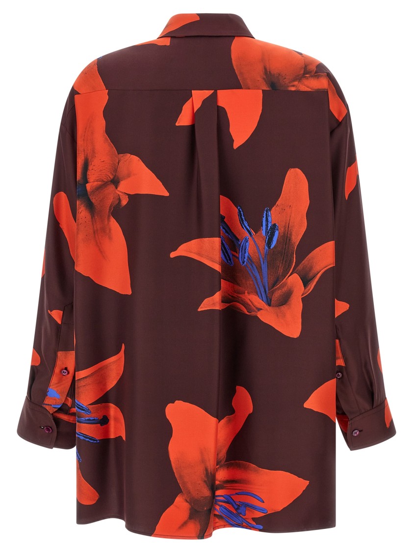 Alexander Mcqueen Mcqueen 'flame Lily' Shirt In Multi