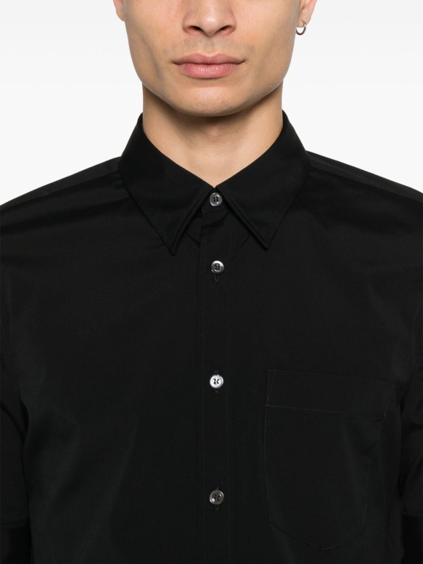 Tシャツ・カットソー alexander mcqueen CAMP COLLAR HAWAIIAN SHIRT Alexander Mcqueen Camp Collar Hawaiian Black Viscose Shirt