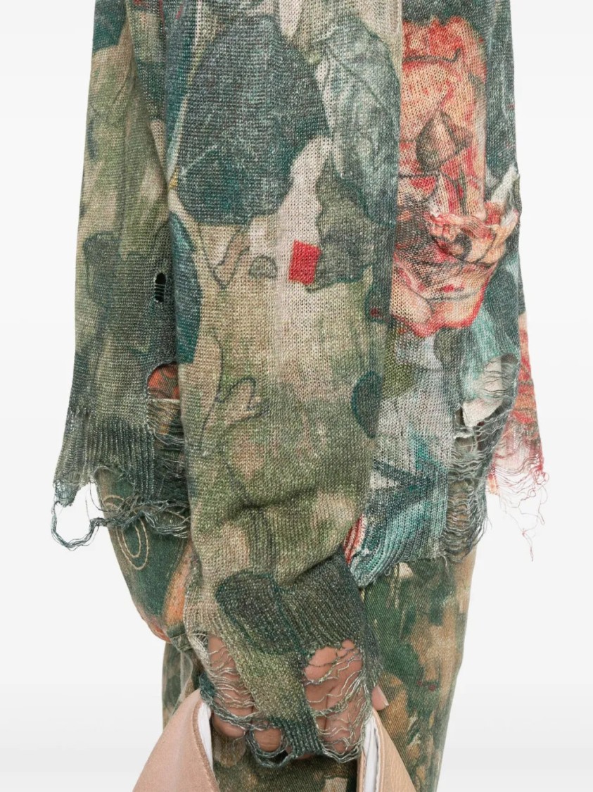R13 Cardigan Mit Blumen-print