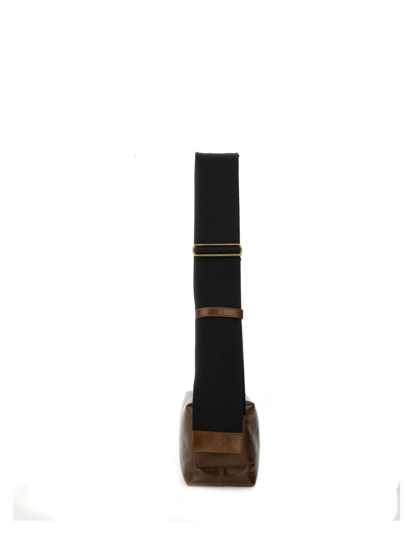 Uma Wang Brown Carbon Fiber Shoulder Bag In Brown