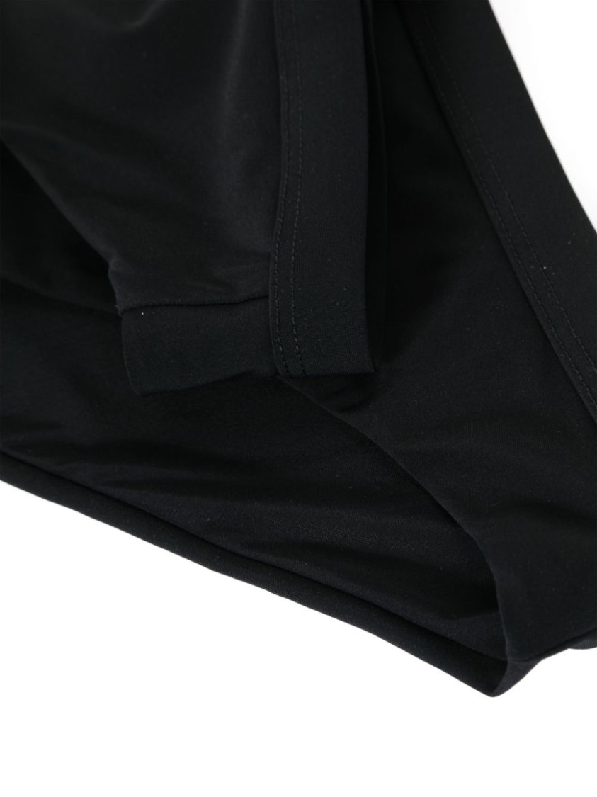 Jil Sander Elasticated-waistband Bikini Bottom In Black
