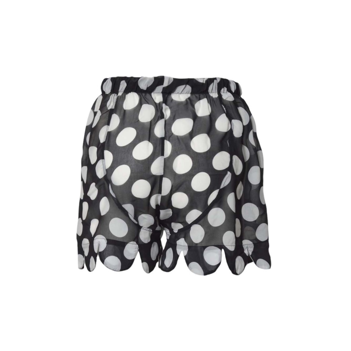Charles Jeffrey Loverboy Black/white Polka Dot Voile Boxer Shorts In Black