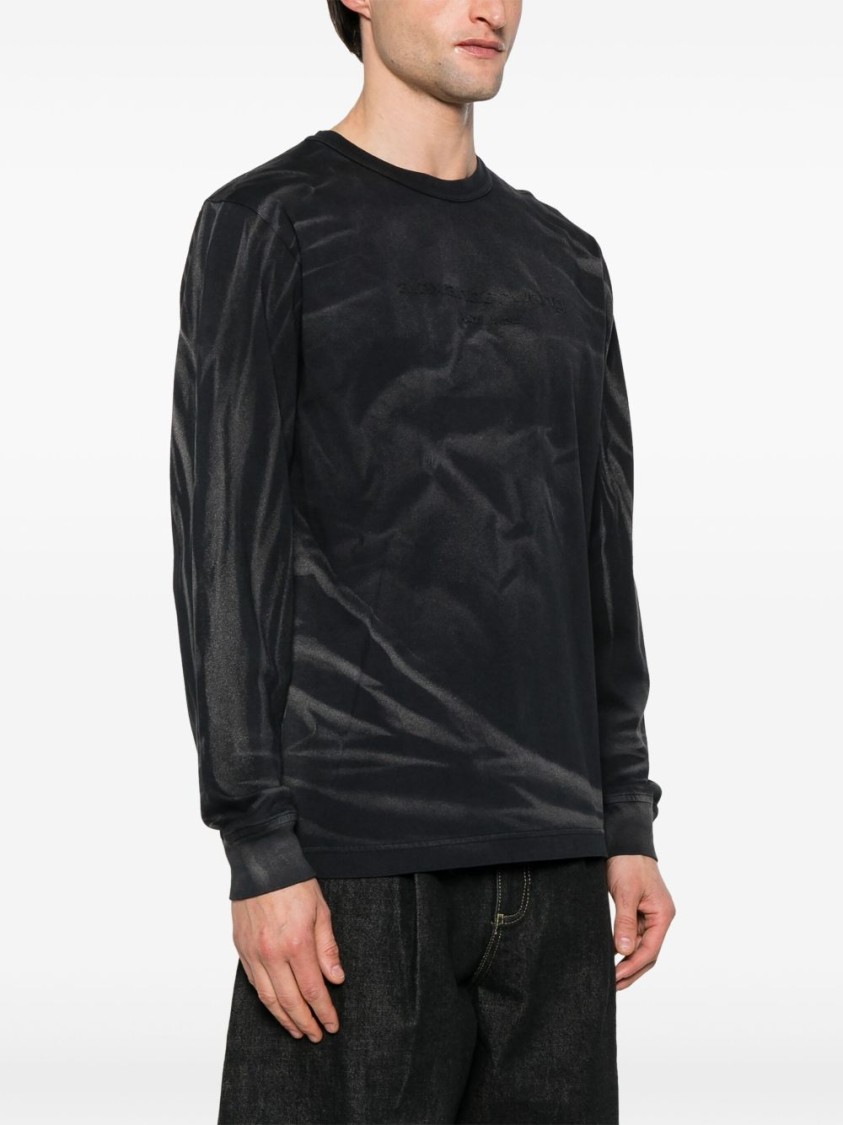 Shop Alexander Wang Long-sleeved Black T-shirt