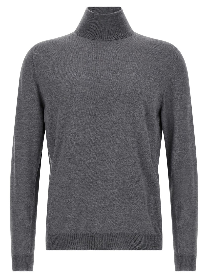 Zanone Lightweight Grey Flexwool Sweater In Gray