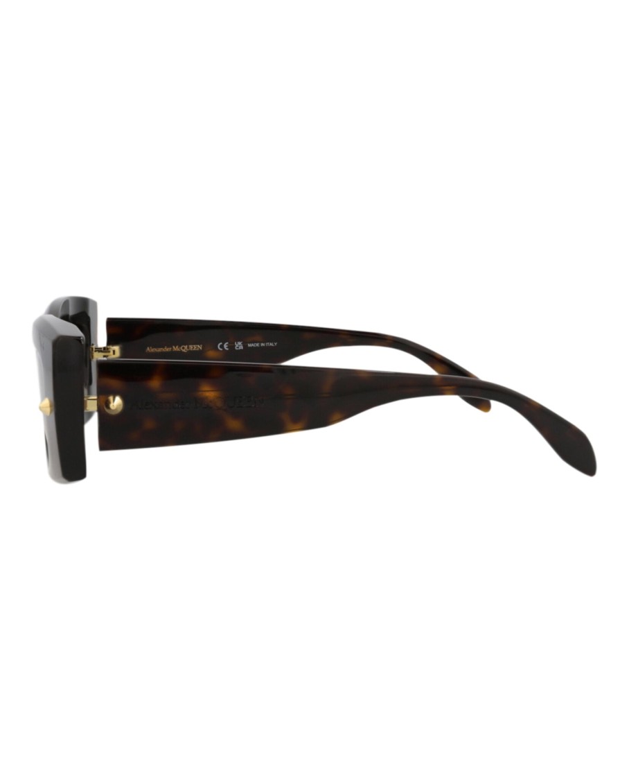 Alexander Mcqueen Square-frame Recycled Acetate Sunglasses In Brown