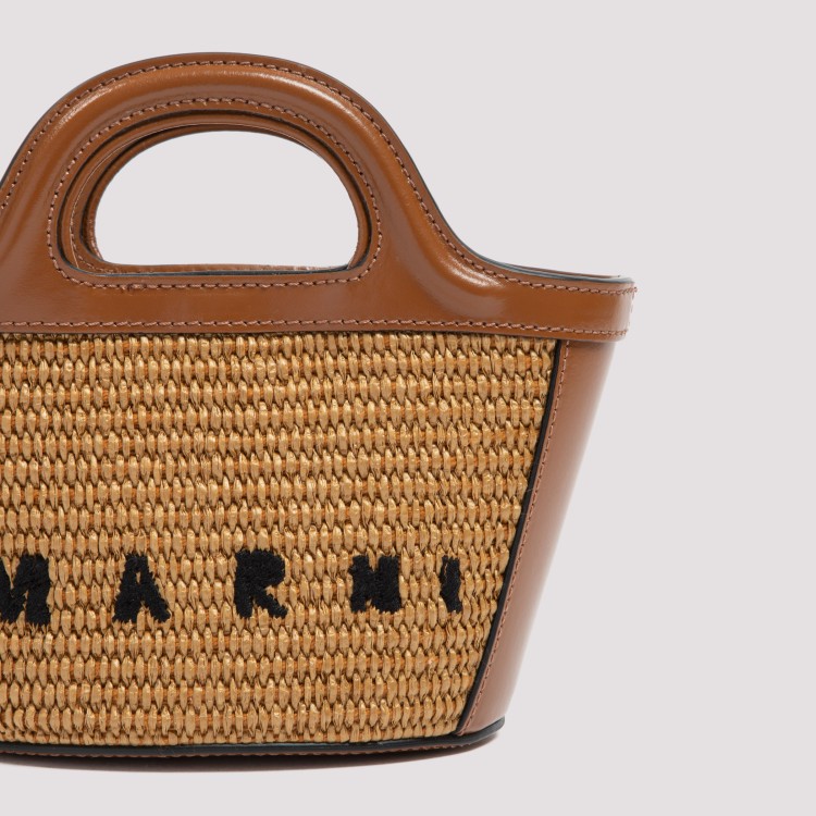 Marni Tropicalia Micro Bag Tote Bag in Brown | THE LIST
