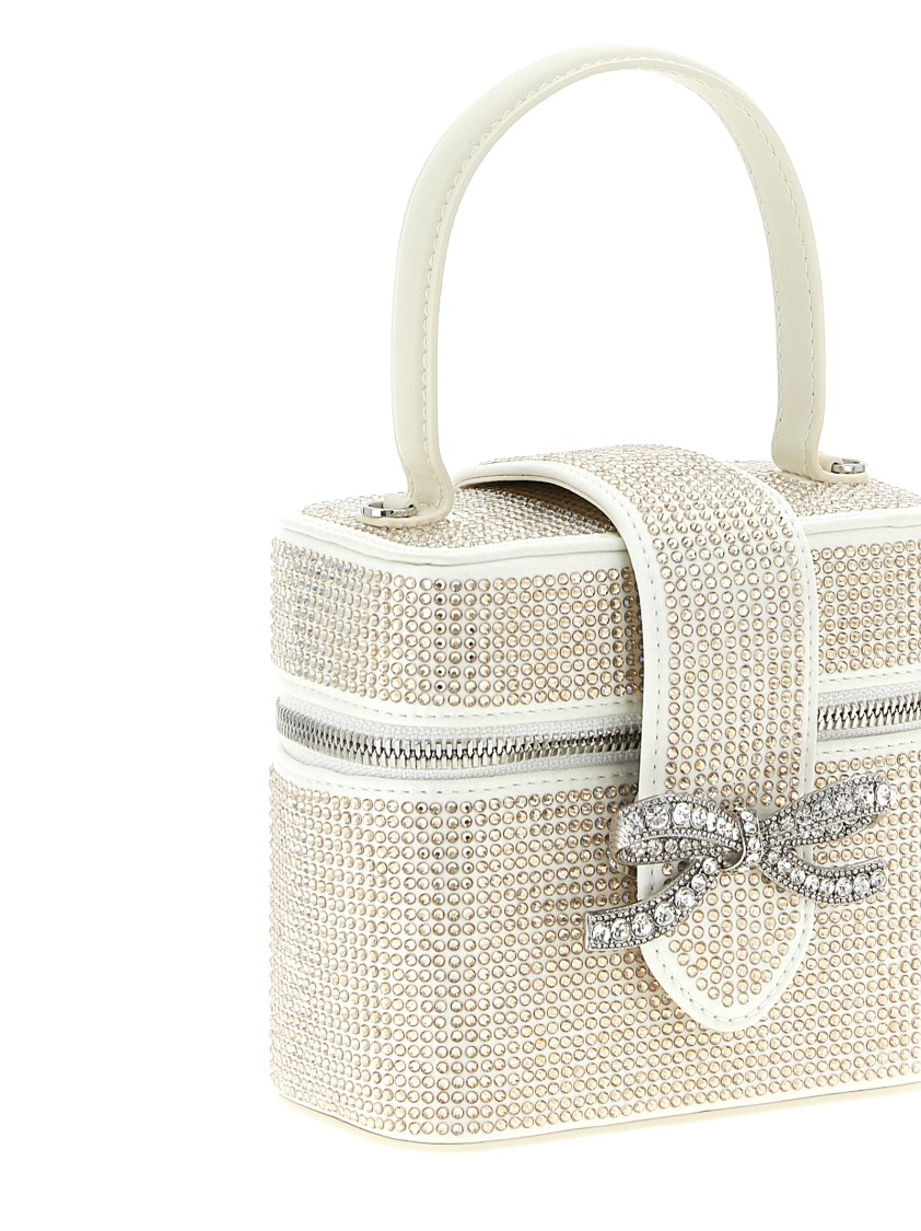 Self-portrait Satin Beauty Case In White