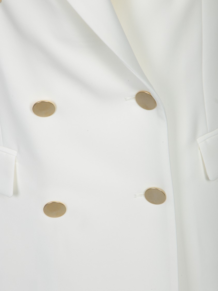 Blanca Vita Double-breasted Jacket With Silky Inner Lining