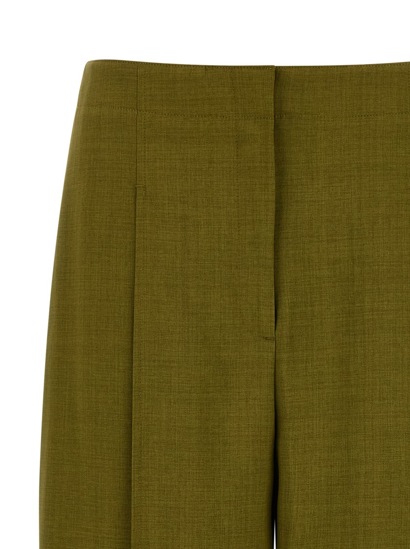 Theory Deep Pleat Pants In Green