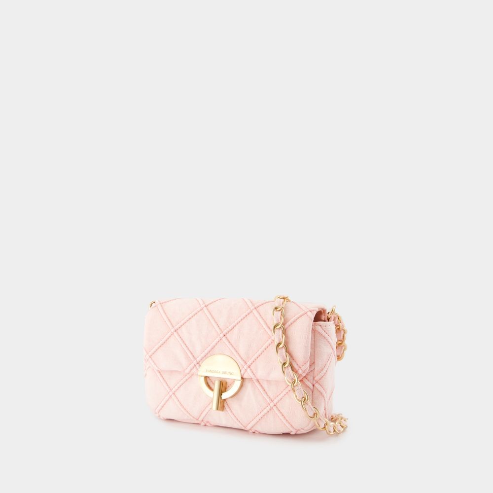 Shop Vanessa Bruno Moon Moyen Crossbody - Cotton - Pink