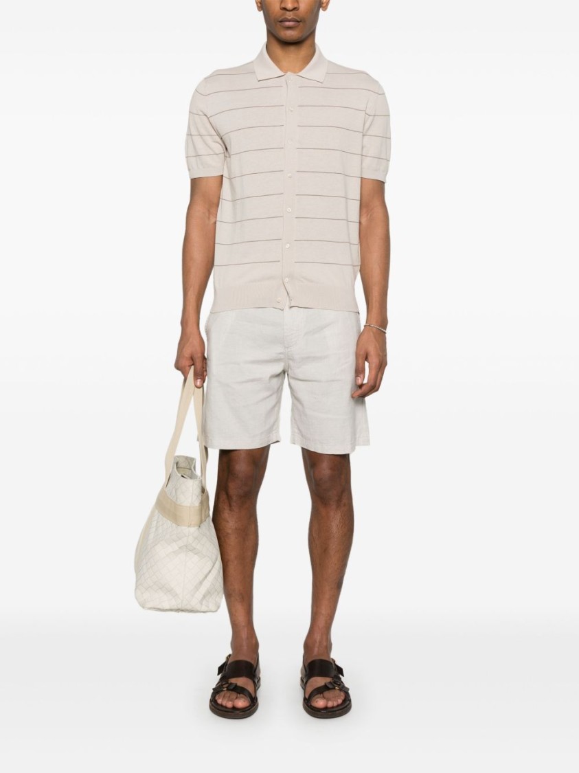 Corneliani Knitted Shirt In Neutral
