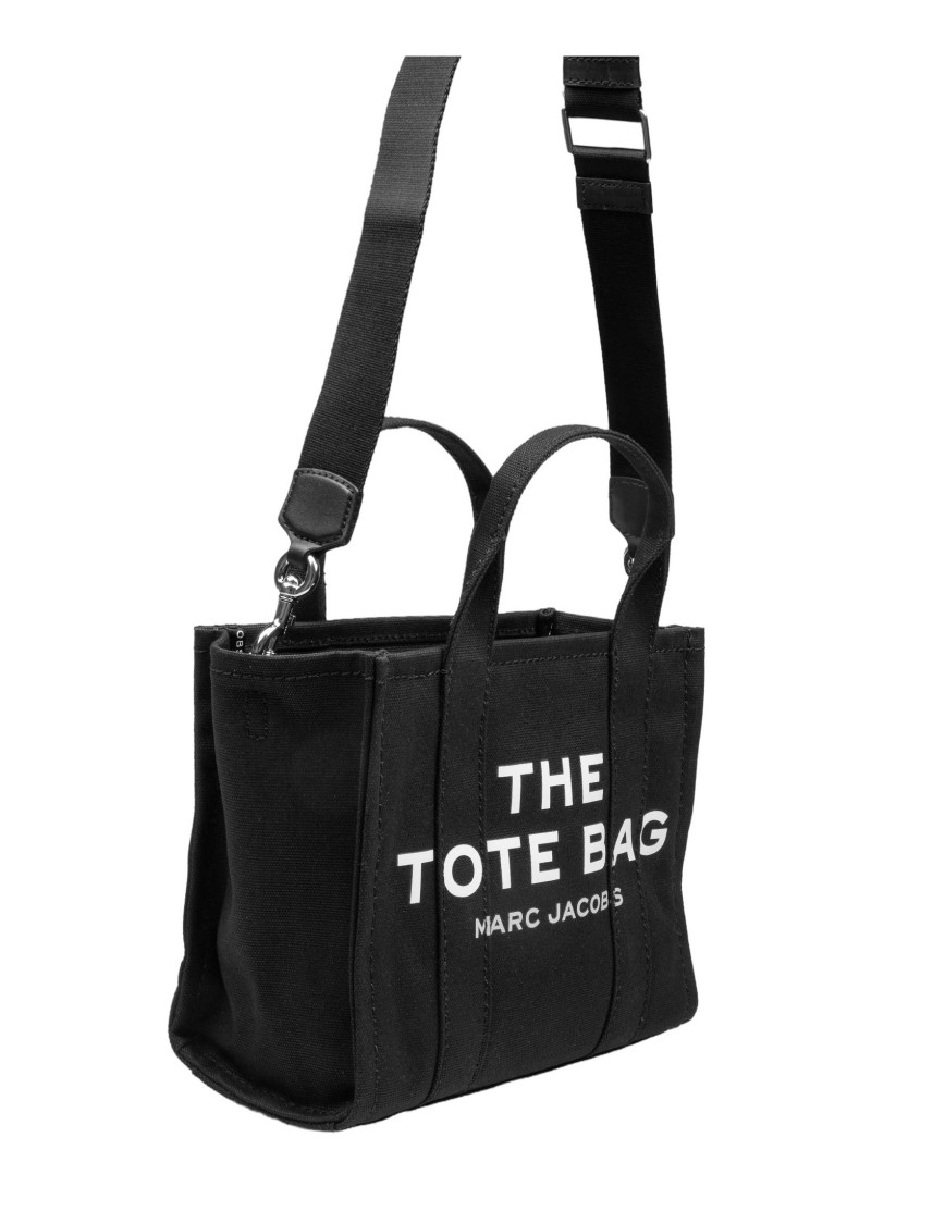 Shop Marc Jacobs Black Canvas "the Small" Bag