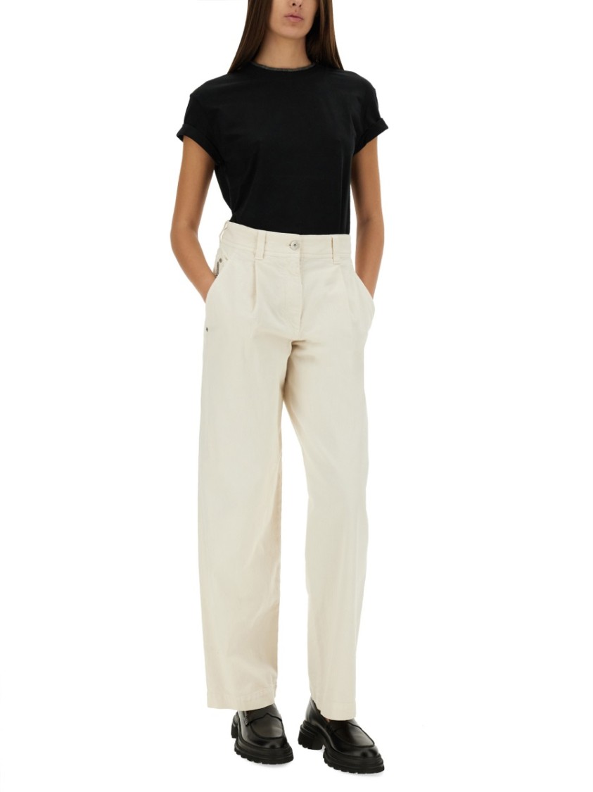 Brunello Cucinelli Cotton Jersey T-shirt In Black