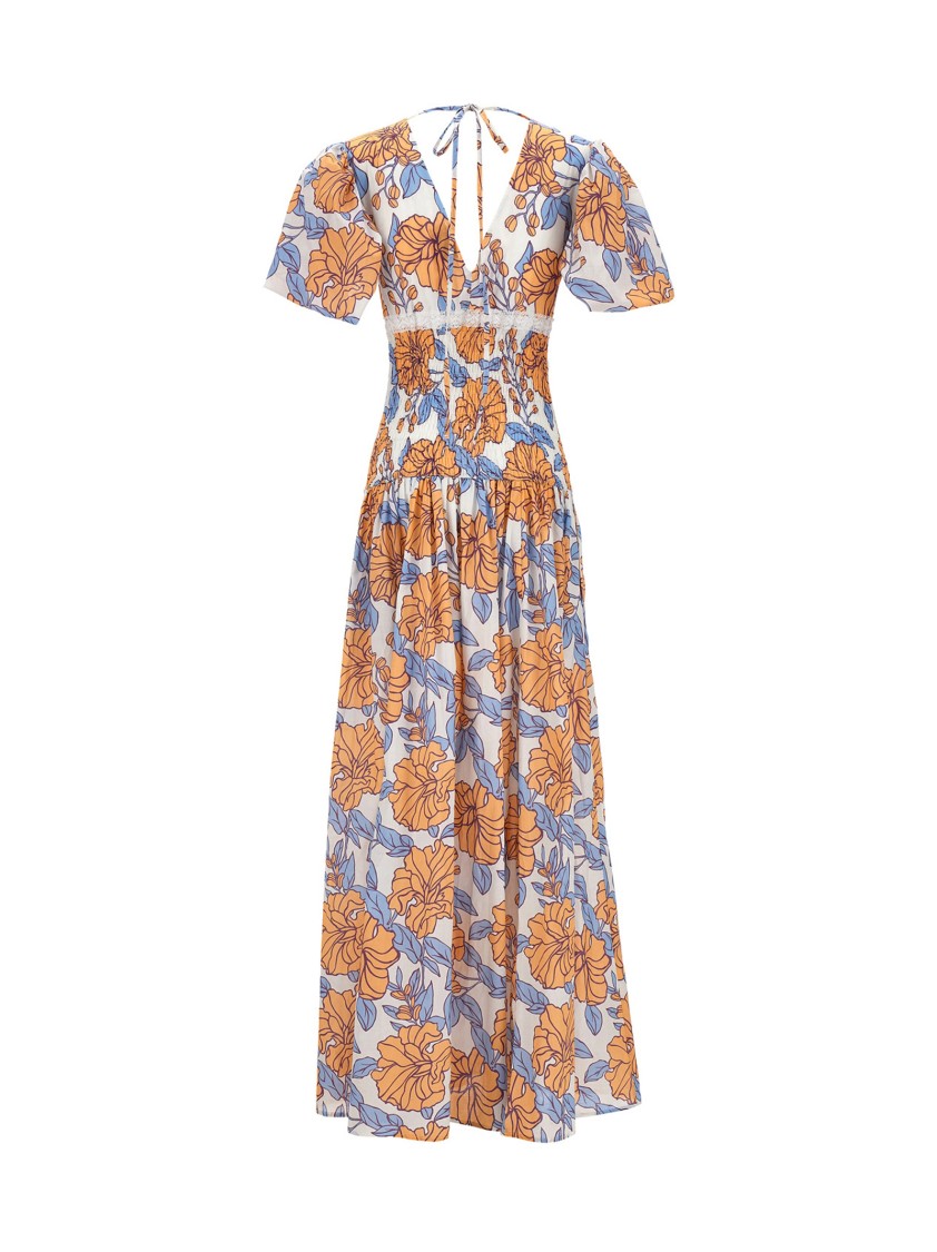 スカート LE TWINS 'Rosellina' long dress Le Twins Multicolor Rosellina Long Dress | ModeSens