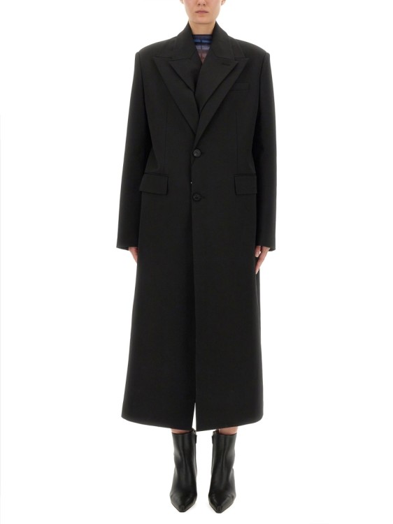 Jean Paul Gaultier Double Layer Coat With Structured