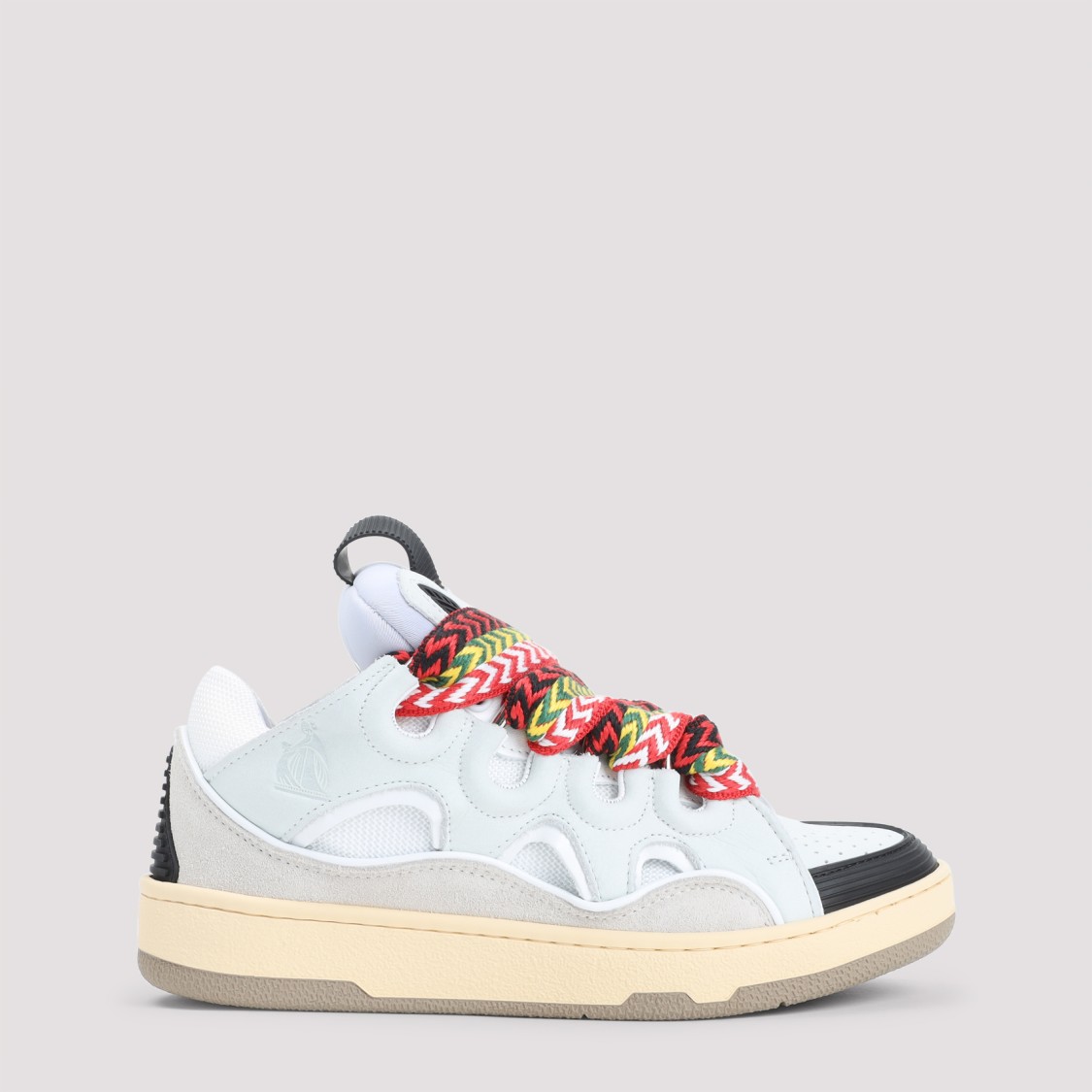 Lanvin Exaggerated Silhouette Leather And Rubber Sneakers