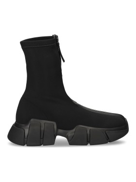 スニーカー Vic Matie Black Wedge Sole Sneakers With Textured Upper Vic Matié Black Wedge Sole With Textured Upper | THE LIST
