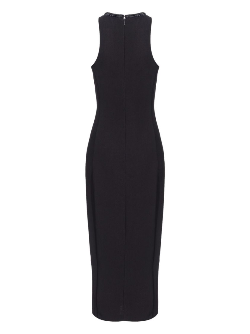 Shop Pinko Honfleur Dress In Black