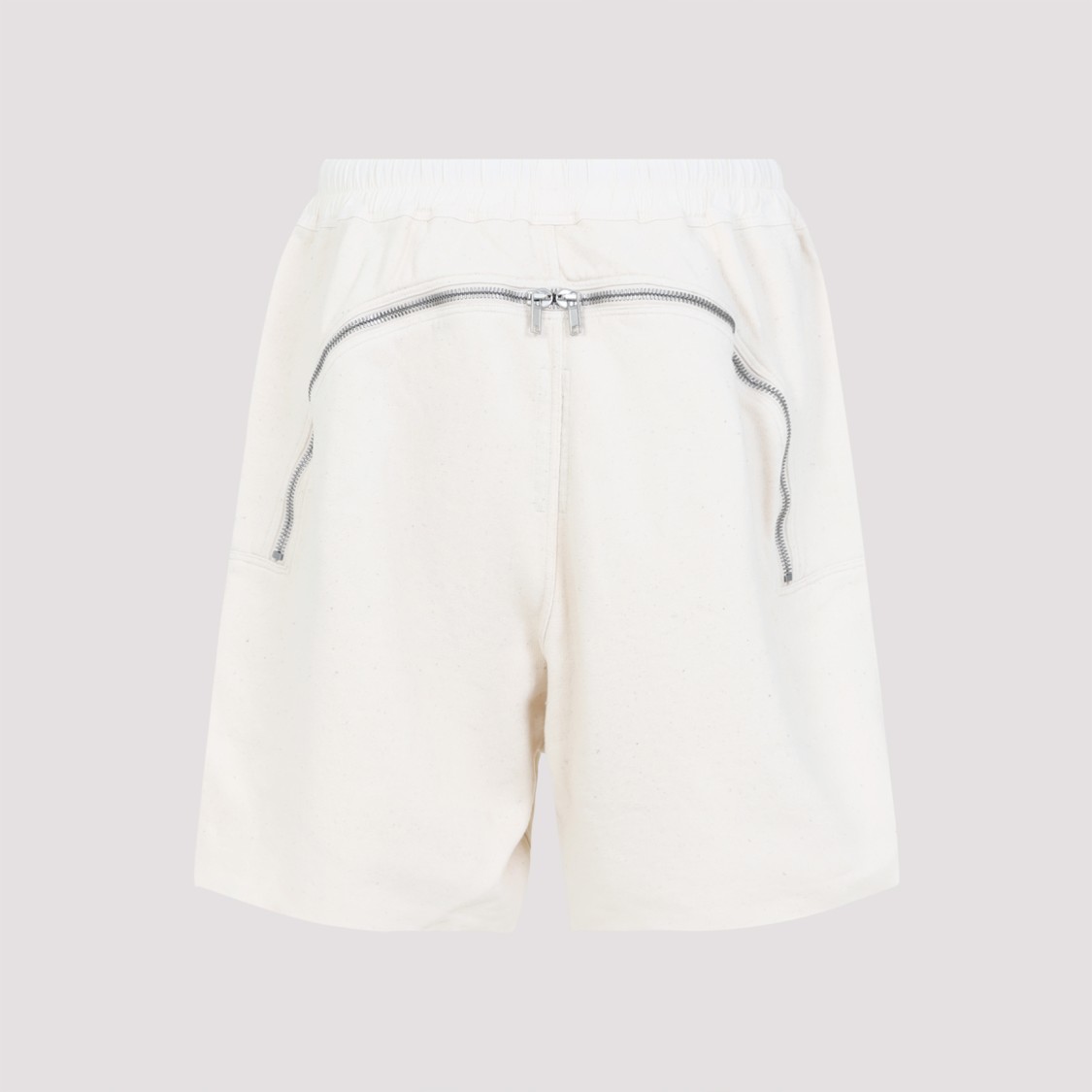 Shop Rick Owens Drkshdw Drkshdw By Rick Owens Relaxed-fit Shorts With Elastic Waistband In White
