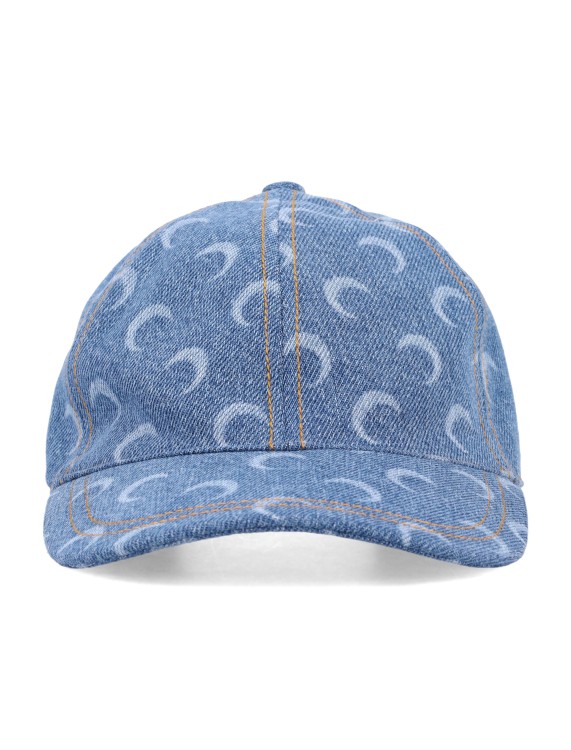 帽子 MARINE SERRE / all over moon cap Moon Jacquard Twill Baseball Cap • Marine Serre