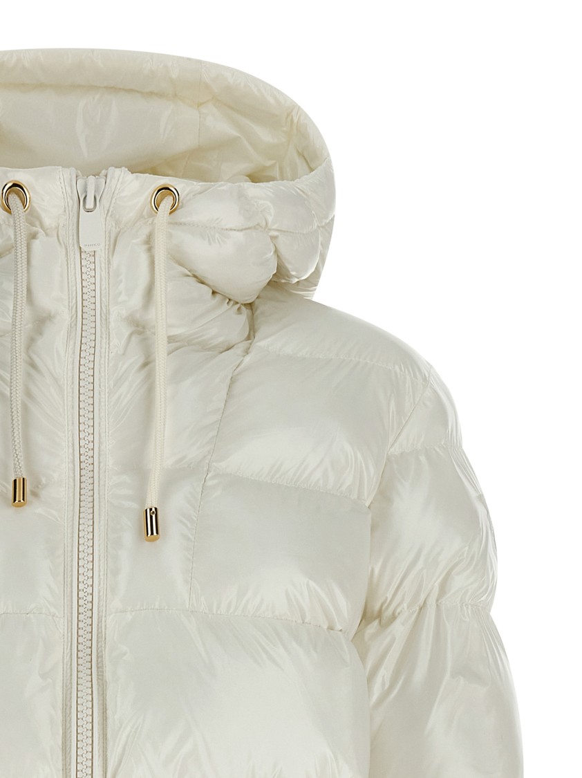 Pinko Eleodoro Puffer Jackets White In White