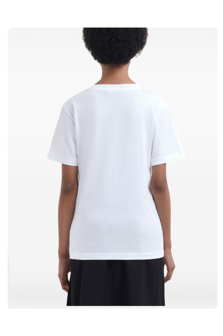 Marni Logo Short-sleeved T-shirt In White