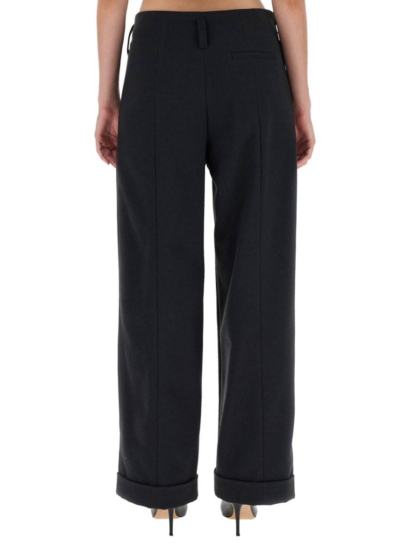 Shop Philosophy Di Lorenzo Serafini Wide Leg Pants In Black