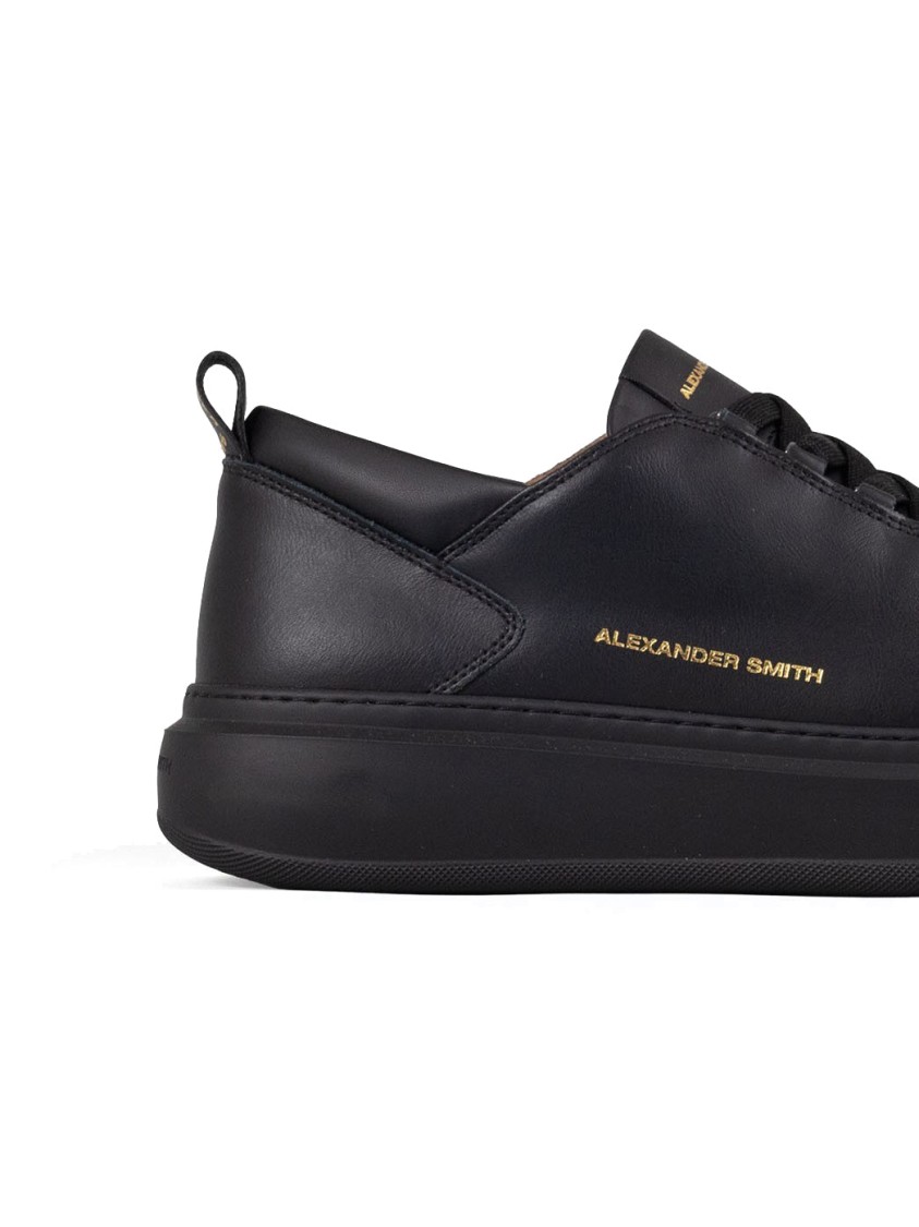 Alexander Smith Black Trainers With Cushioned Sole In Black