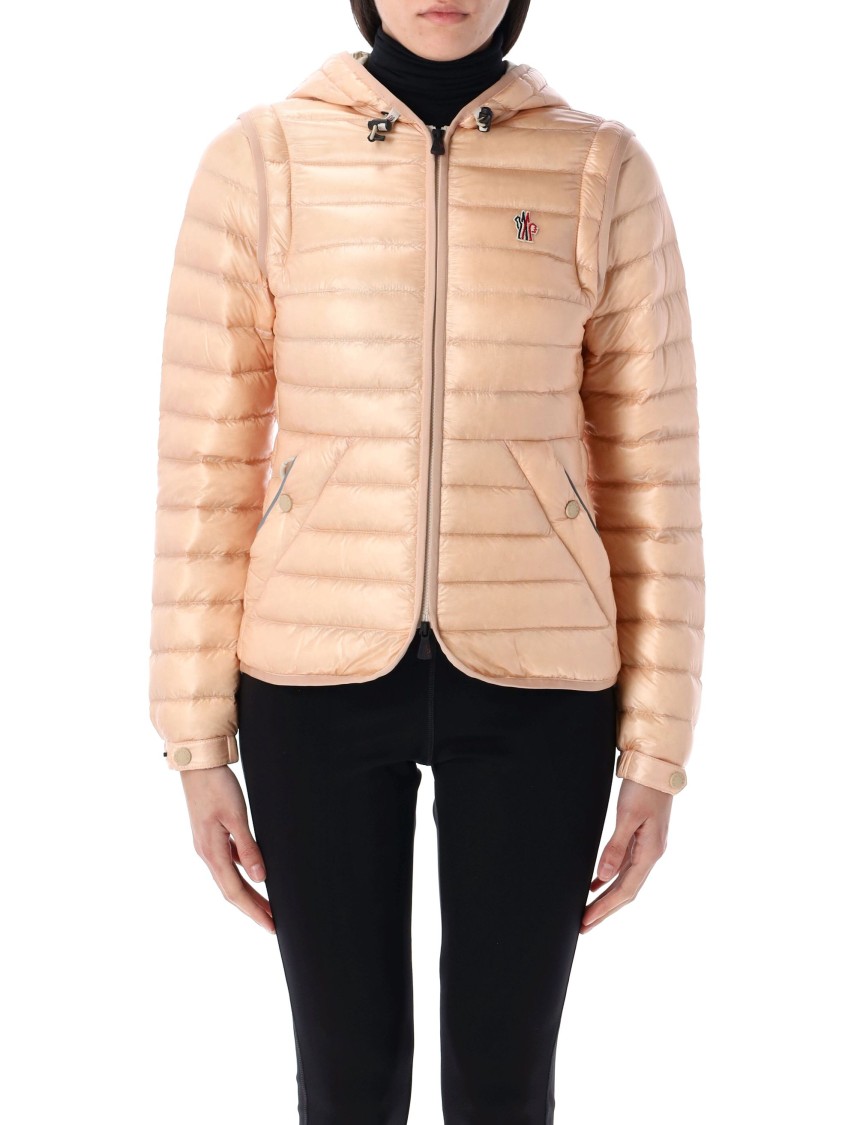 Moncler Karura 2-in-1 Hooded Short Down Jacket In Neutrals