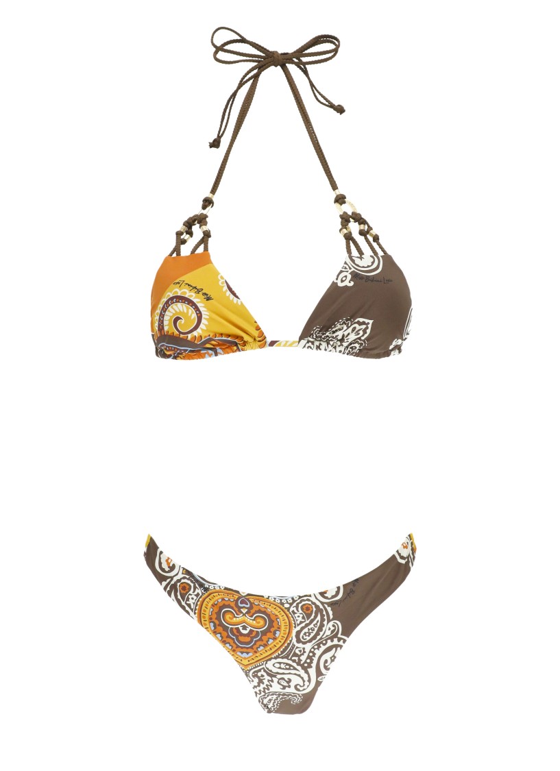 Miss Bikini Bikini With Golden Details In Multi