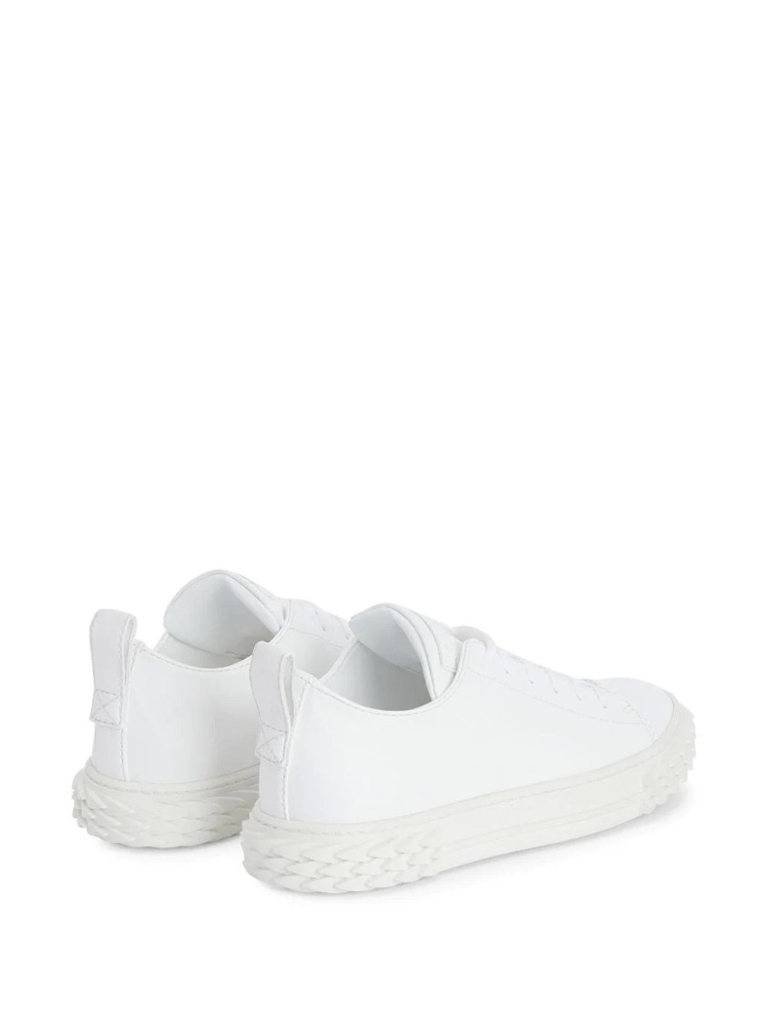 Giuseppe Zanotti White Sneakers With Textured Rubber Sole In White