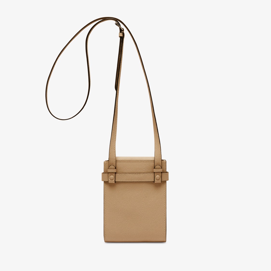 Valextra Brera B-tracollina Slim Crossb In Neutral