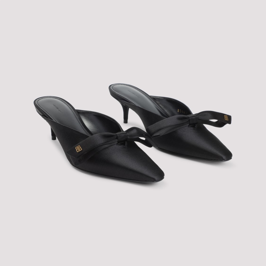 Balenciaga Slingback Heels With Pointed Toe In Black