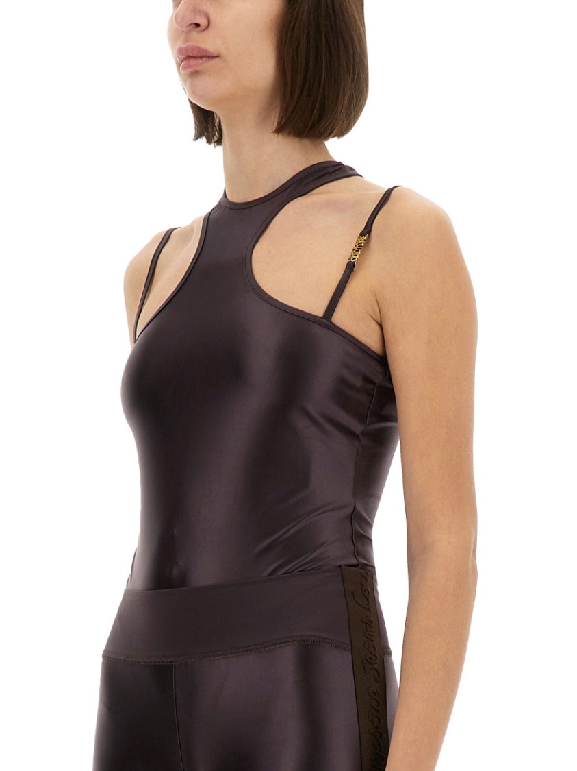 インナー・ルームウェアその他 VERSACE JEANS BODYSUIT WITH ROWING BACK (78HAM210 J0223721) Versace Jeans Couture Bodysuit With Rowing Back | THE LIST