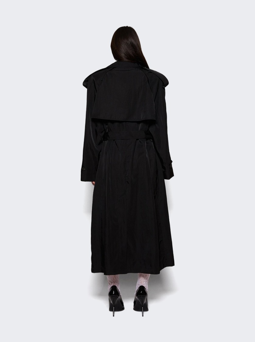 Wardrobe.nyc Technical Trench Coat Black